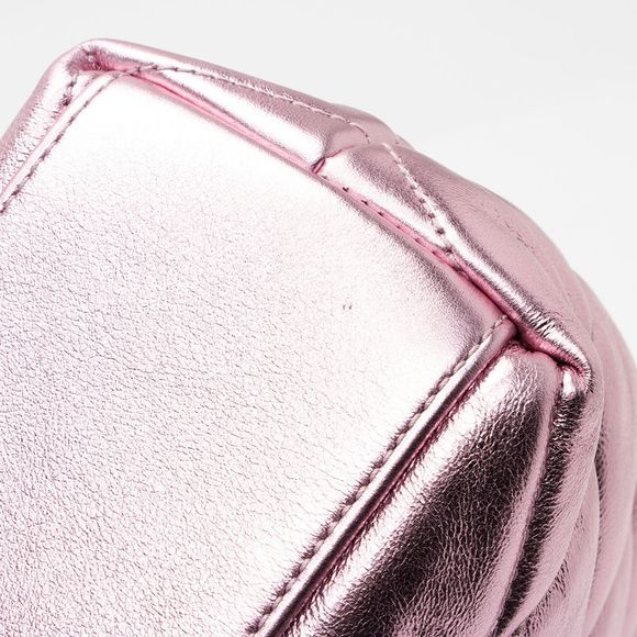 Saint Laurent Metallic Quilted Lambskin Puffer Sade Clutch - Picture 12 of 14